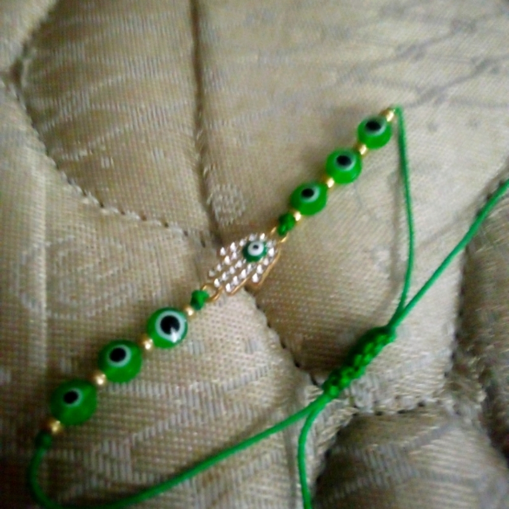 Iced Out Hamasa Hand Bracelet